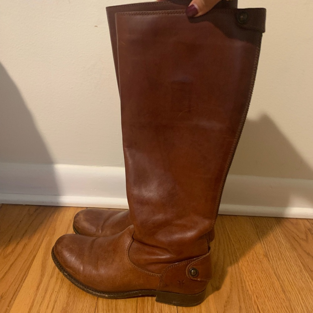 Frye Melissa Boots in Honey leather
